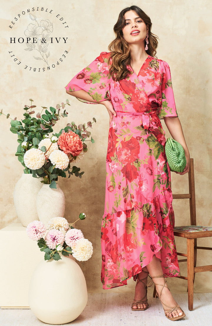 Roxanne Dress - Pink Floral