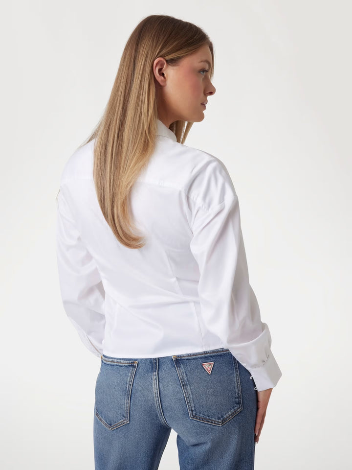 Guess Mimi Wrap Top - White