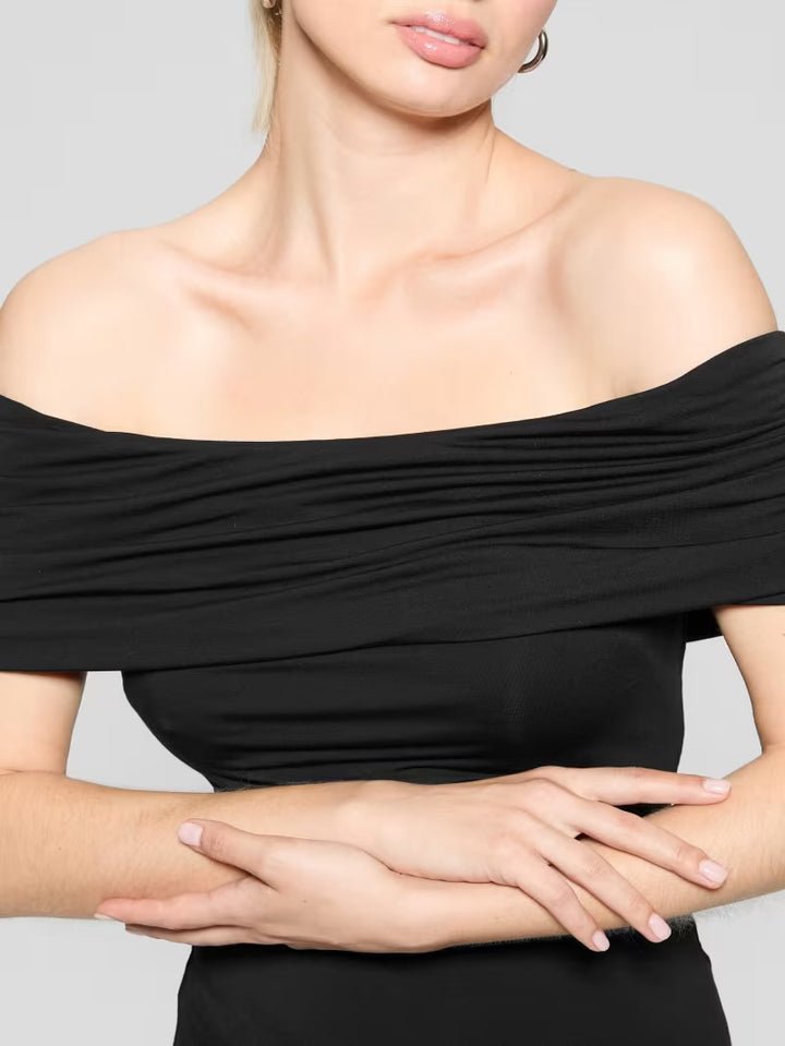 Guess Charlotte Off the Shoulder Top - Black