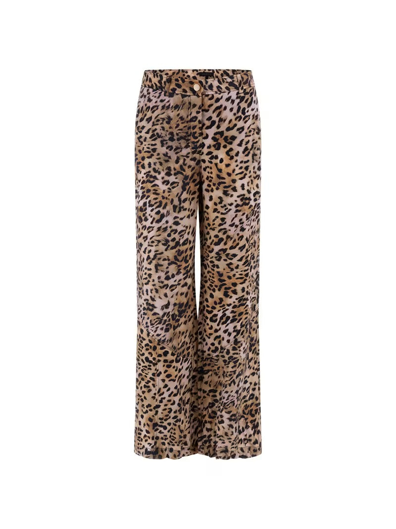 Guess Enora Straight Pant - Leopard