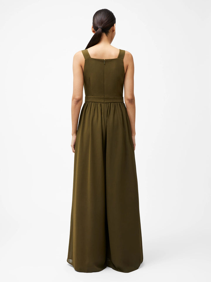 French Connection Azra Eden Mix Jumpsuit - Khaki