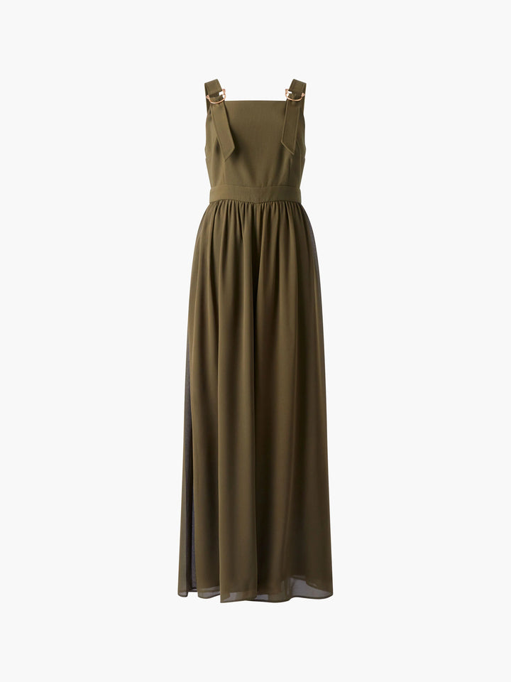 French Connection Azra Eden Mix Jumpsuit - Khaki