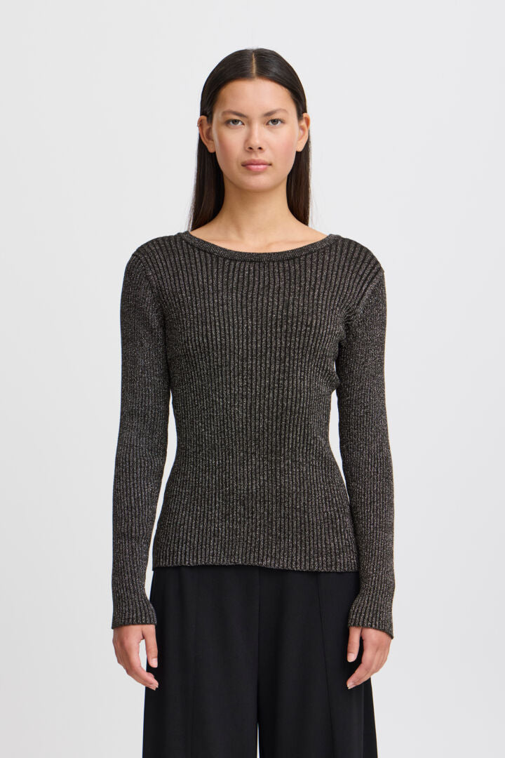 Cosimo Long Sleeve Top - Black