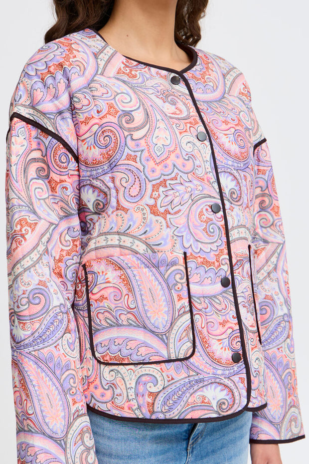 Malini Jacket - Lilac Paisley Print