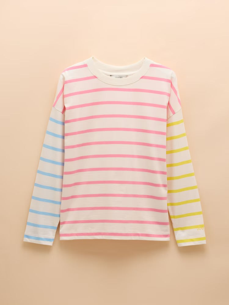 Joules Ellie Long Sleeve Top - Pink Multi