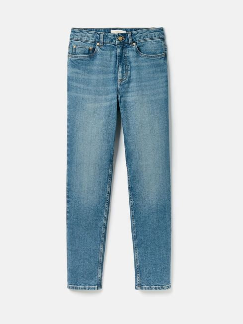 Joules Slim Straight Jeans - Mid Wash Blue