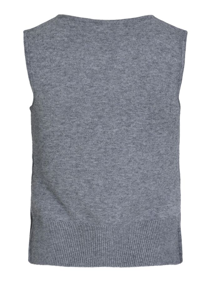 Lilo Knit Top - Medium Grey Melange