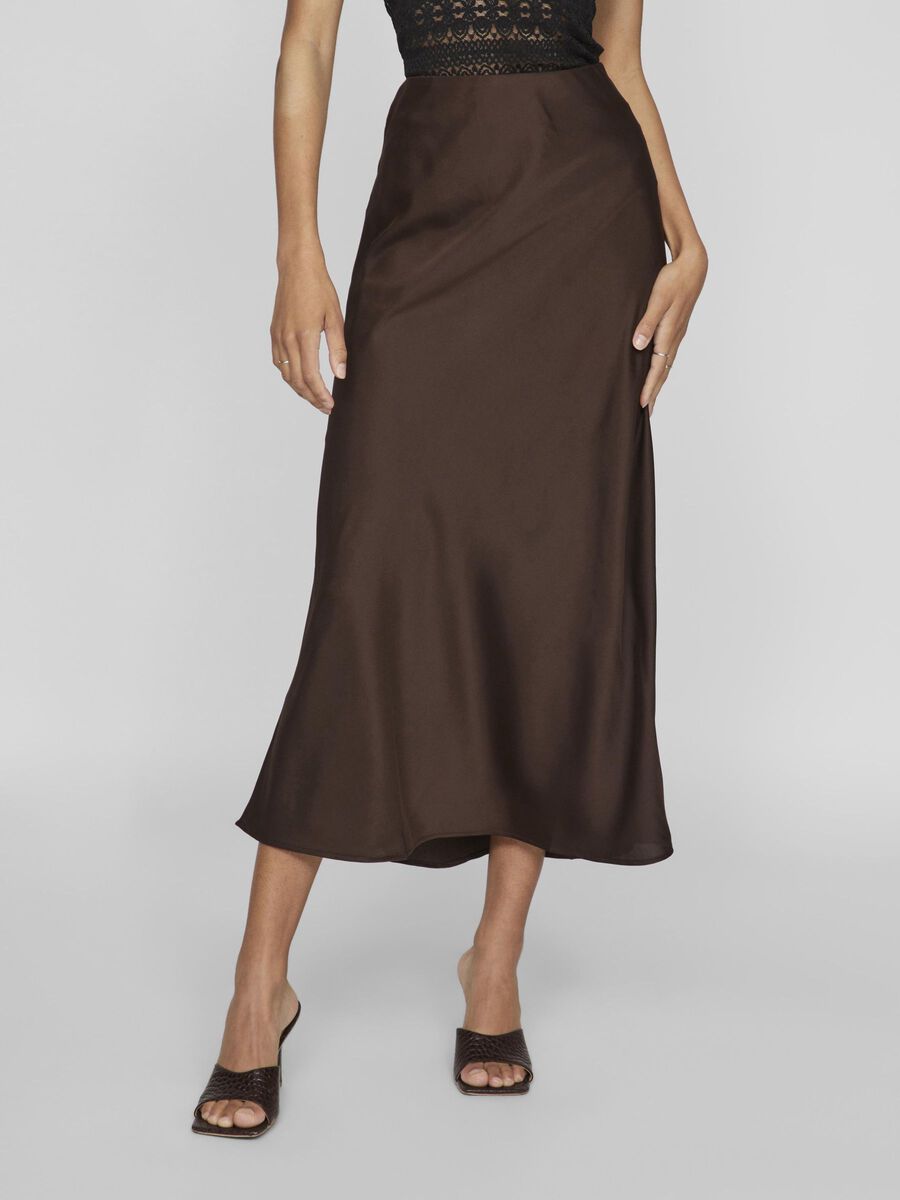 Ellette Midi Skirt - Coffee Bean