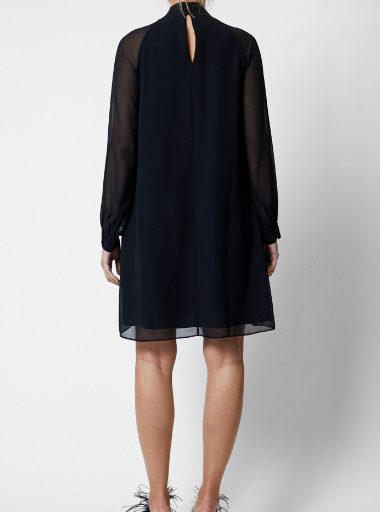 French Connection Carina Embellished Dress - Blackout