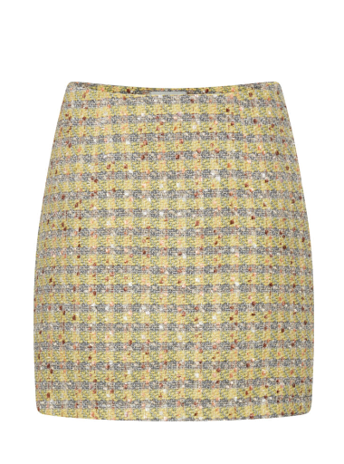 Anecta Skirt -  Lime Green Tweed