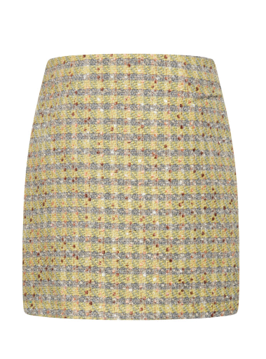 Anecta Skirt -  Lime Green Tweed