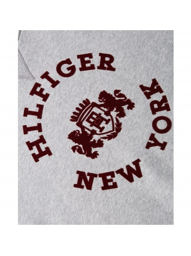 Tommy Hilfiger Varsity Flocked Logo - Spoilt – Online Sweatshirt Light Boutique Heather Grey Belle