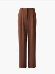 French Connection Harrie Suiting Trouser - Chocolate Chocolate