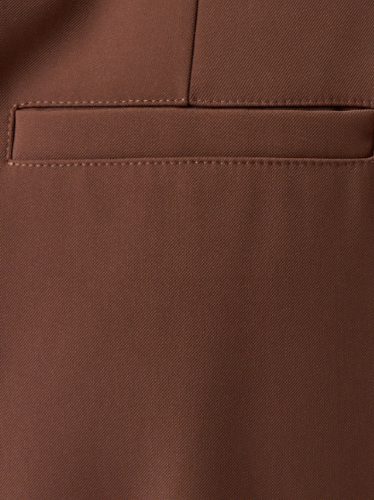 French Connection Harrie Suiting Trouser - Chocolate Chocolate