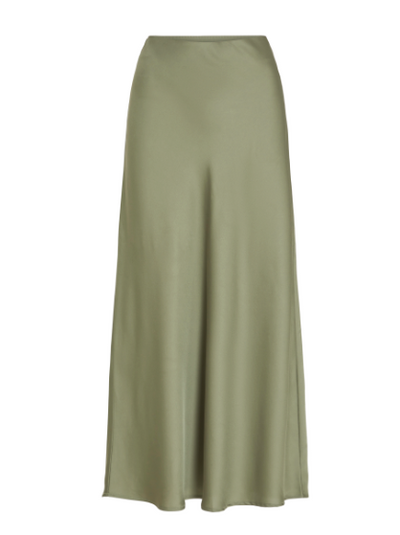 Ellette Midi Skirt - Oil Green