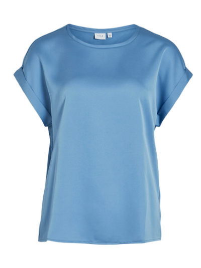 Ellette Short Sleeve Top - Blissful Blue