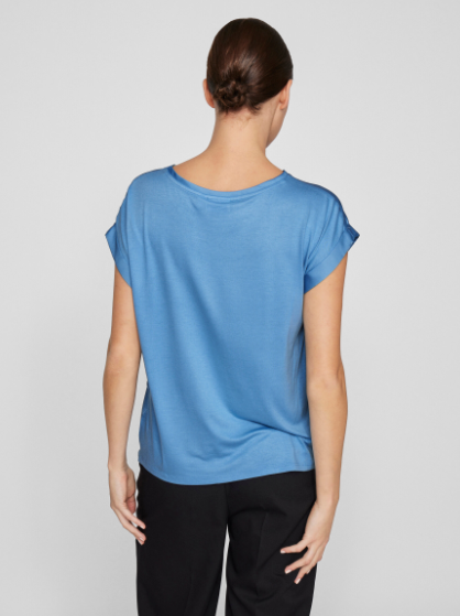 Ellette Short Sleeve Top - Blissful Blue