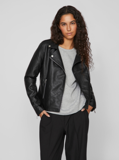 Cara Biker Jacket - Black