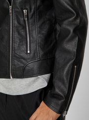 Cara Biker Jacket - Black