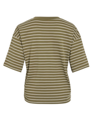 Sinny V-Neck Top - Olive/Birch