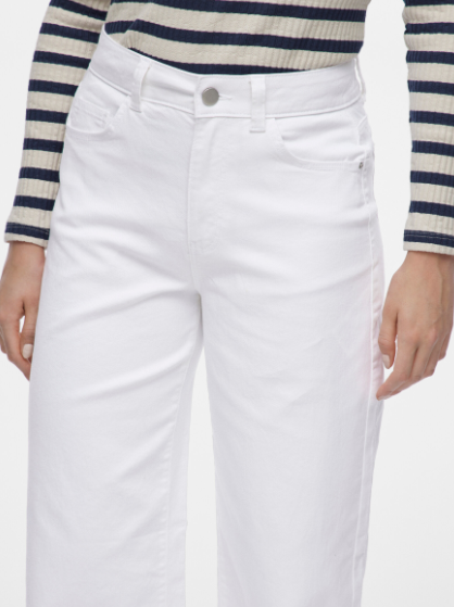 Emma Wide Leg Jean - White