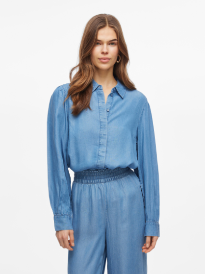 Givani Denim Shirt - Light Blue Denim