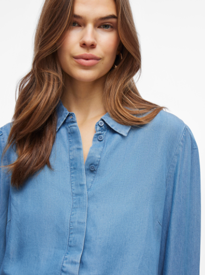 Givani Denim Shirt - Light Blue Denim