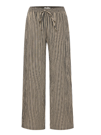 Foxa Striped Trousers - Black Stripe