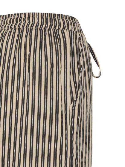 Foxa Striped Trousers - Black Stripe