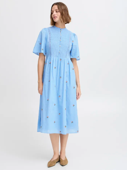 Olivia Dress - Dusk Blue