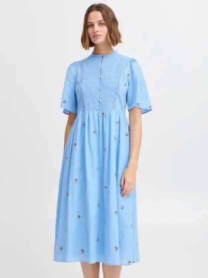 Olivia Dress - Dusk Blue