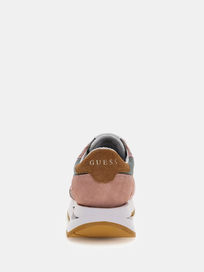 Guess Energy Leather Blend Sneaker - Pink