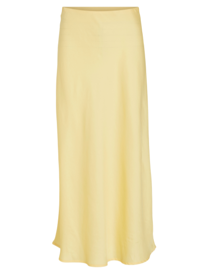 Ellette Midi Skirt - Pale Banana