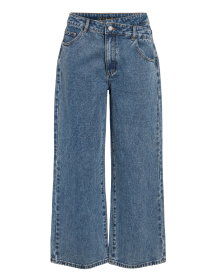 Mollie Wide Leg Jean - Medium Blue