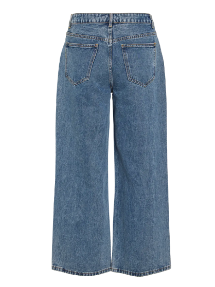 Mollie Wide Leg Jean - Medium Blue