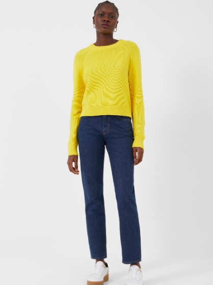 French Connection Lily Mozart Knit - Butter Yellow