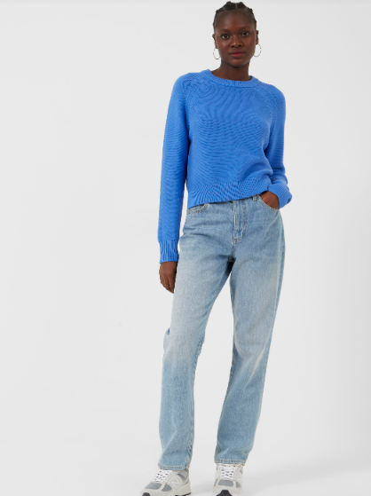 French Connection Lily Mozart Knit - Cornflower Blue