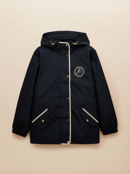 Holt Packable Waterproof Raincoat with Hood - Navy