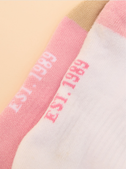 Joules Volley Tennis Socks - Pink