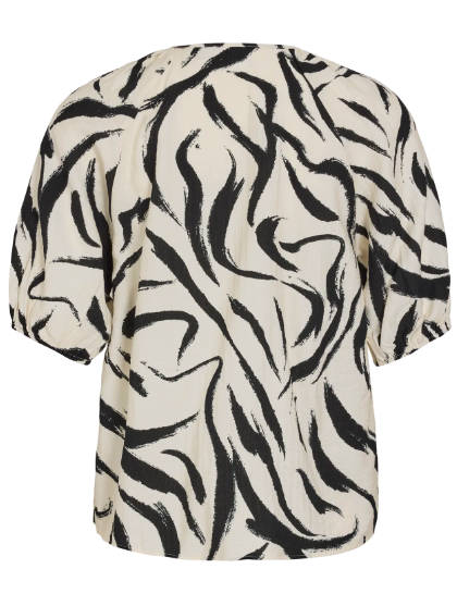 Clo V-Neck Top - Marble Swirl