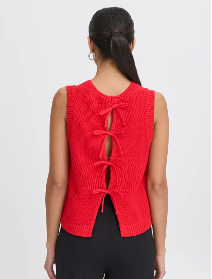 Dotties Waistcoat - Mars Red