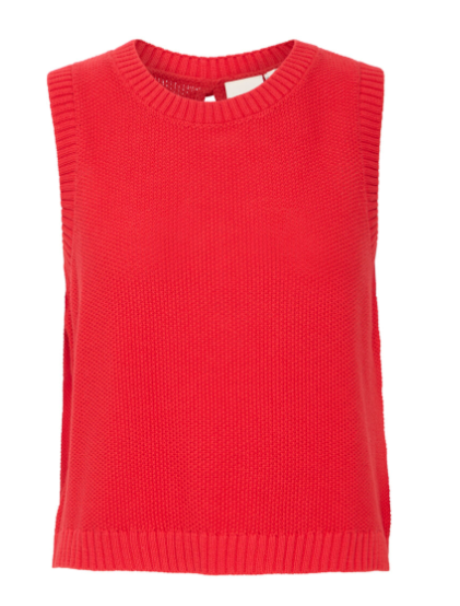 Dotties Waistcoat - Mars Red