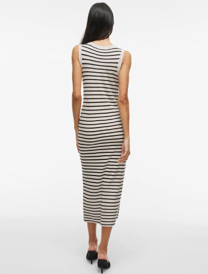 Zicha Knit Midi Dress - Birch/Black