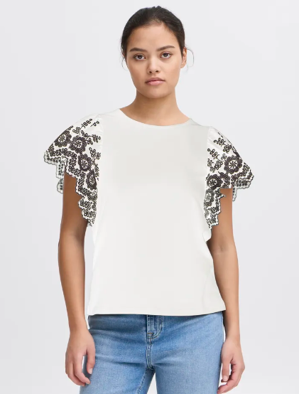 Malui Short Sleeve Top - White