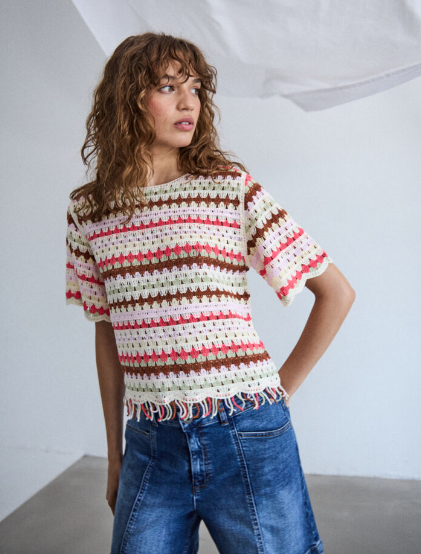 Bandie Crochet Top - Multi Colour