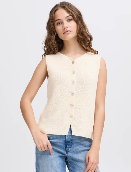 Blonds Waistcoat - Almond Milk