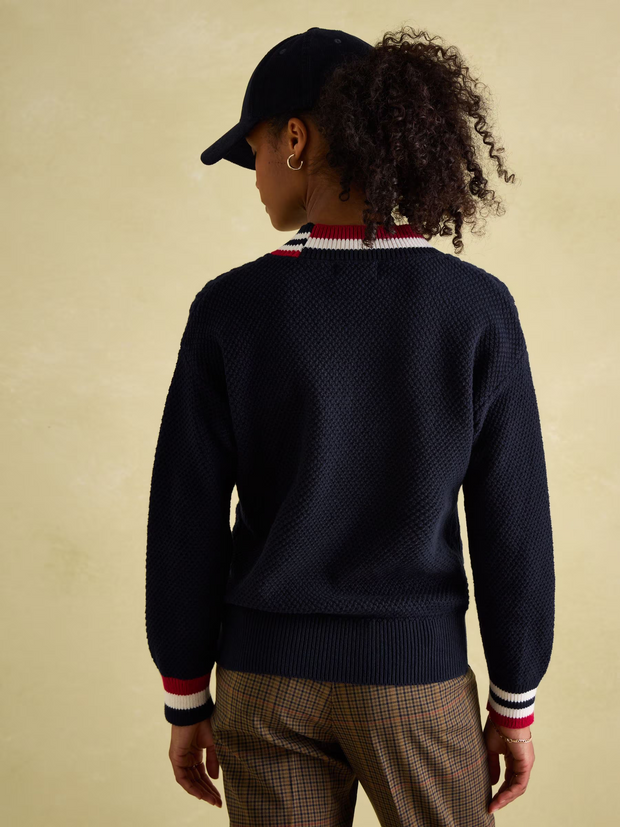 Joules Dawson Cable Knit Jumper - Navy