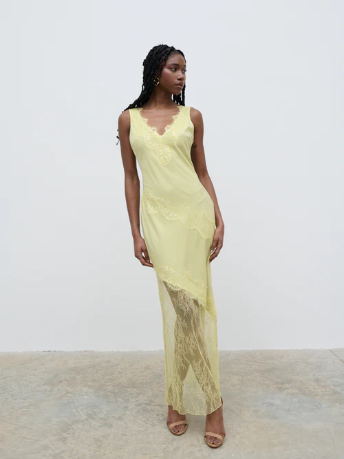 Robin Slip Maxi Dress - Pear Sorbet