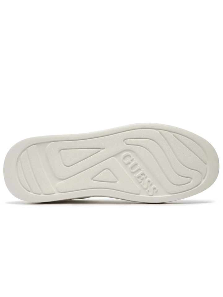 Guess Elbina Sneaker - Beige Logo/White