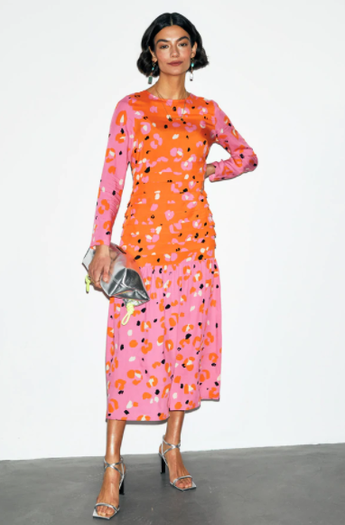 Pink Animal Mona Dress